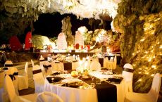 Dinner in cave