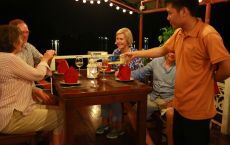 Dinner on Cruise sundeck