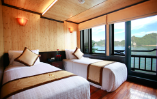 Twin private balcony