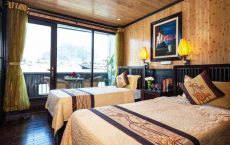 Twin bed private balcony