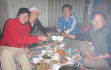 Great dinner on mountain