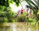 Mekong delta tour:"Monkey bridge"